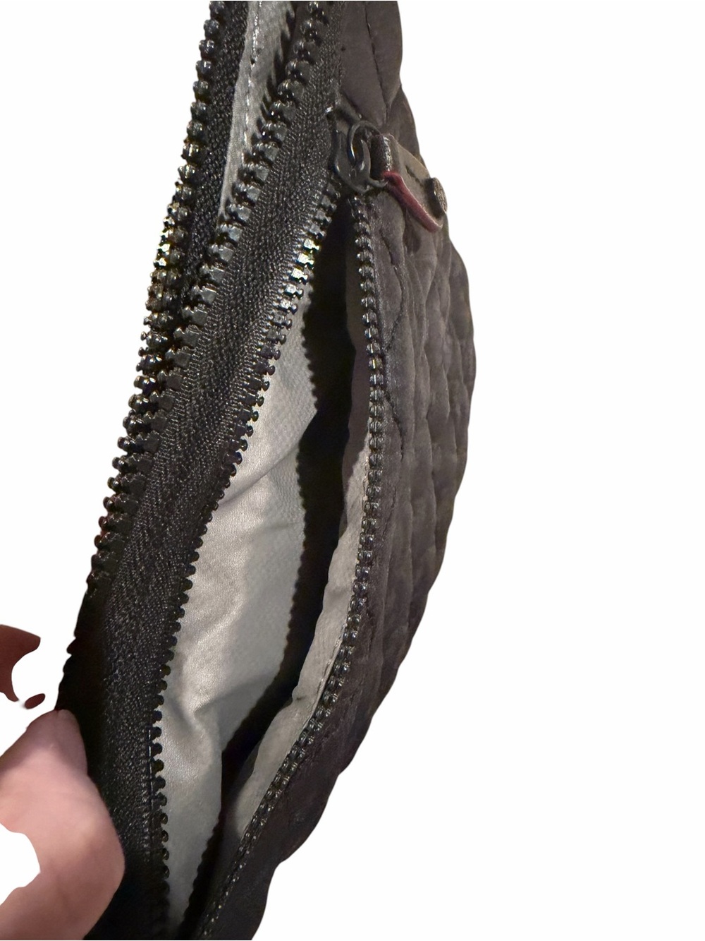 MZ Wallace Metro Scout Quilted Crossbody Bag - Black w/Red Accent Detail - Picture 6 of 9